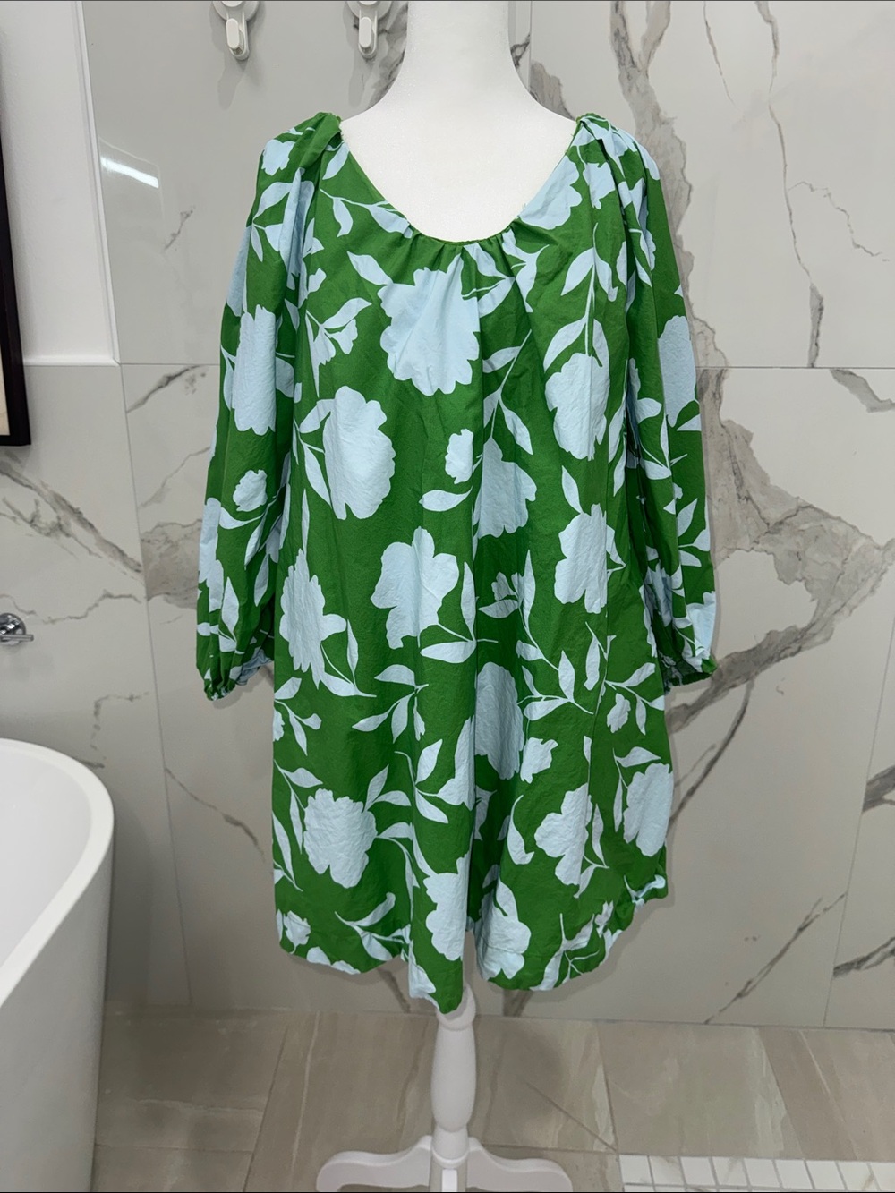 Kate Spade x Target Green Floral Swing Dress